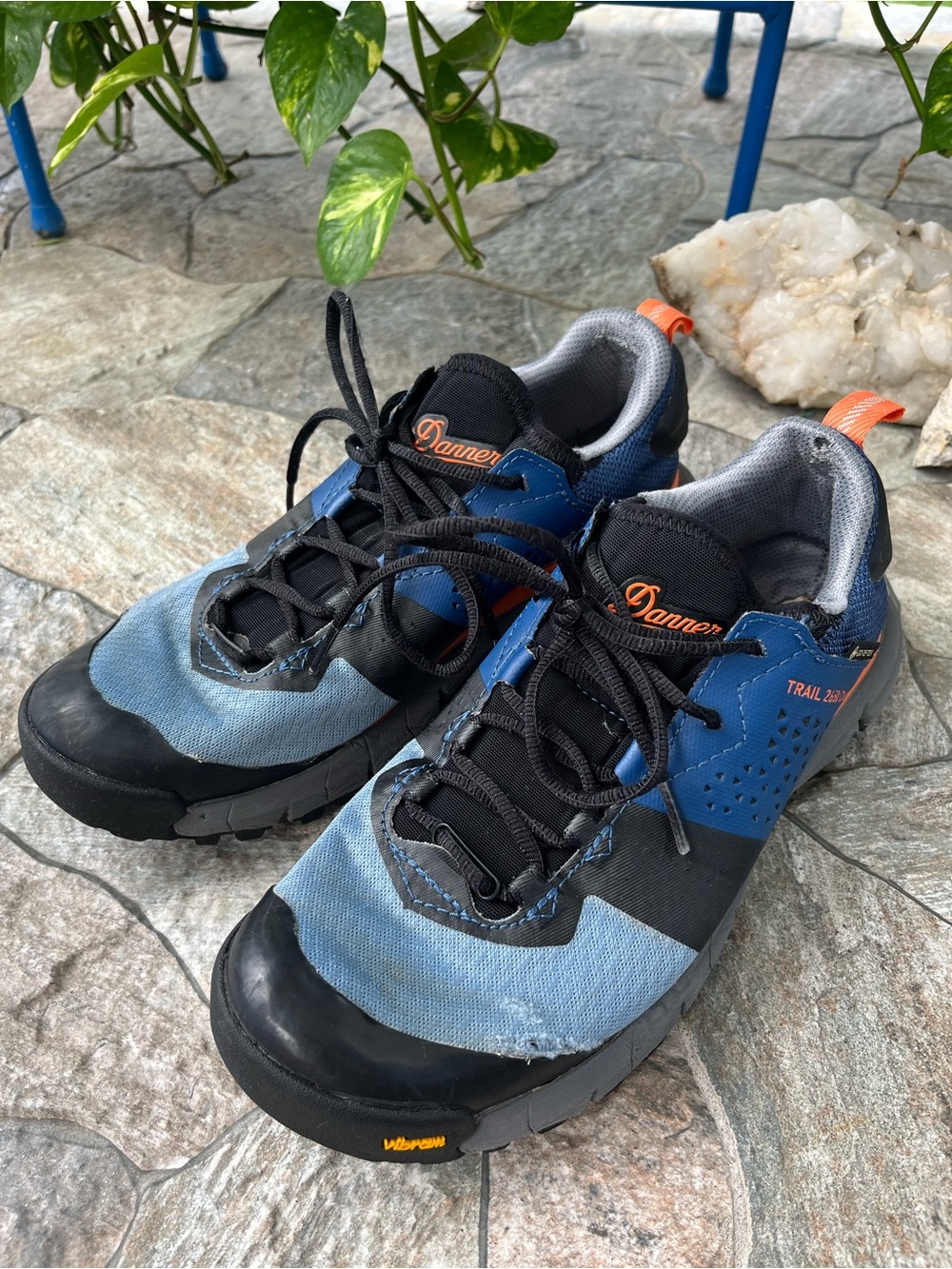 Danner Women’s Trail 2650 Campo Hiking Shoes Size 9 Vibram Blue Orange